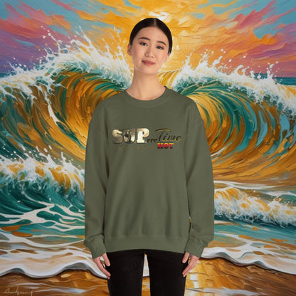 SUPrrrTime Crewneck Sweatshirt: Paddle Surf Clothing for All Seasons