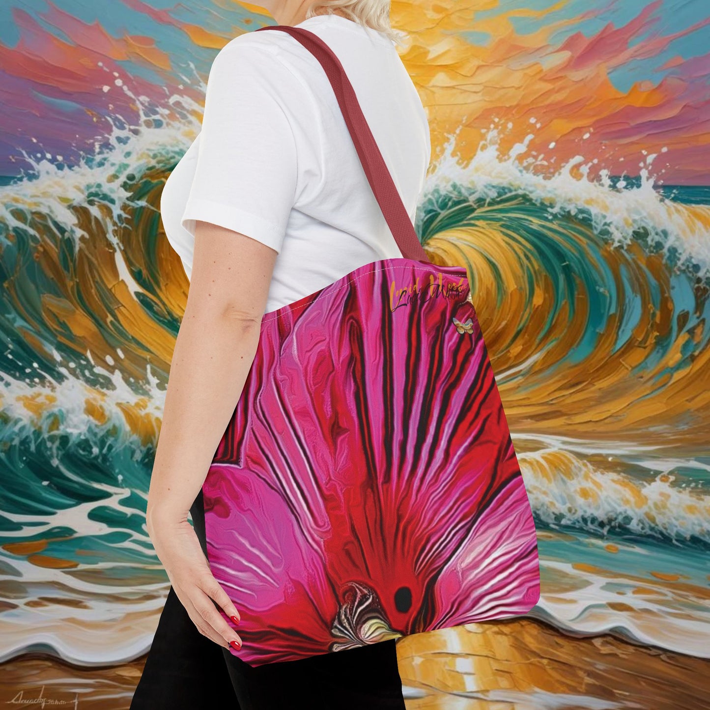 The Hibiscus Petal of Corolla Tote by LUCID MOSh: Stylish and Versatile Tote Bag