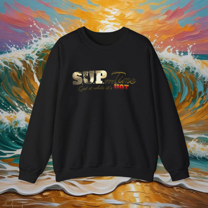 SUPrrrTime Crewneck Sweatshirt: Paddle Surf Clothing for All Seasons