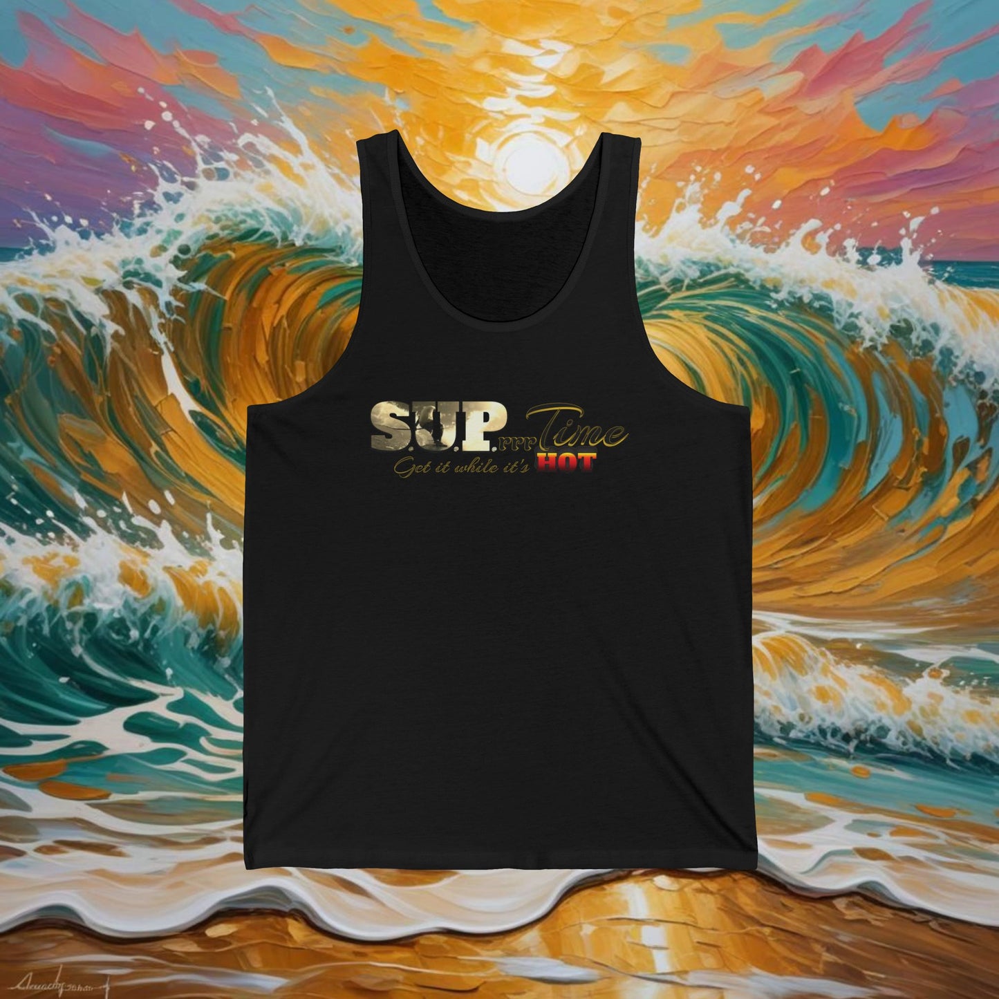 Get It While It's Hot: Standup Paddle Logo Tank Top