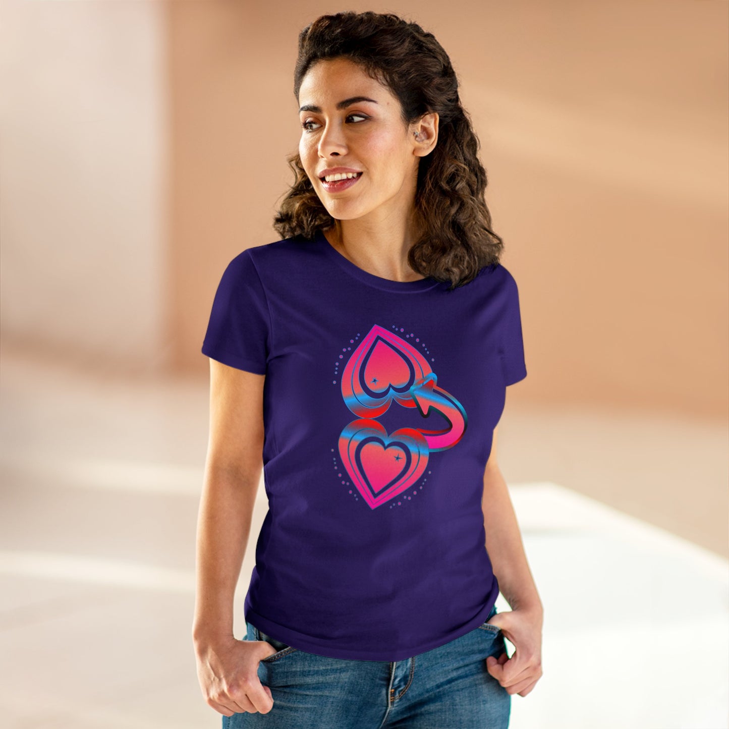 BTLmaui Logo Design Women's Cotton Tee: A Comfortable And Stylish Surf T-Shirt for the Ladies