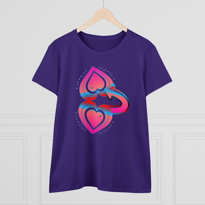 BTLmaui Logo Design Women's Cotton Tee: A Comfortable And Stylish Surf T-Shirt for the Ladies