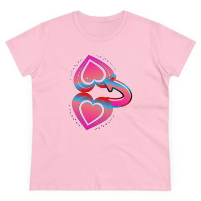 BTLmaui Logo Design Women's Cotton Tee: A Comfortable And Stylish Surf T-Shirt for the Ladies