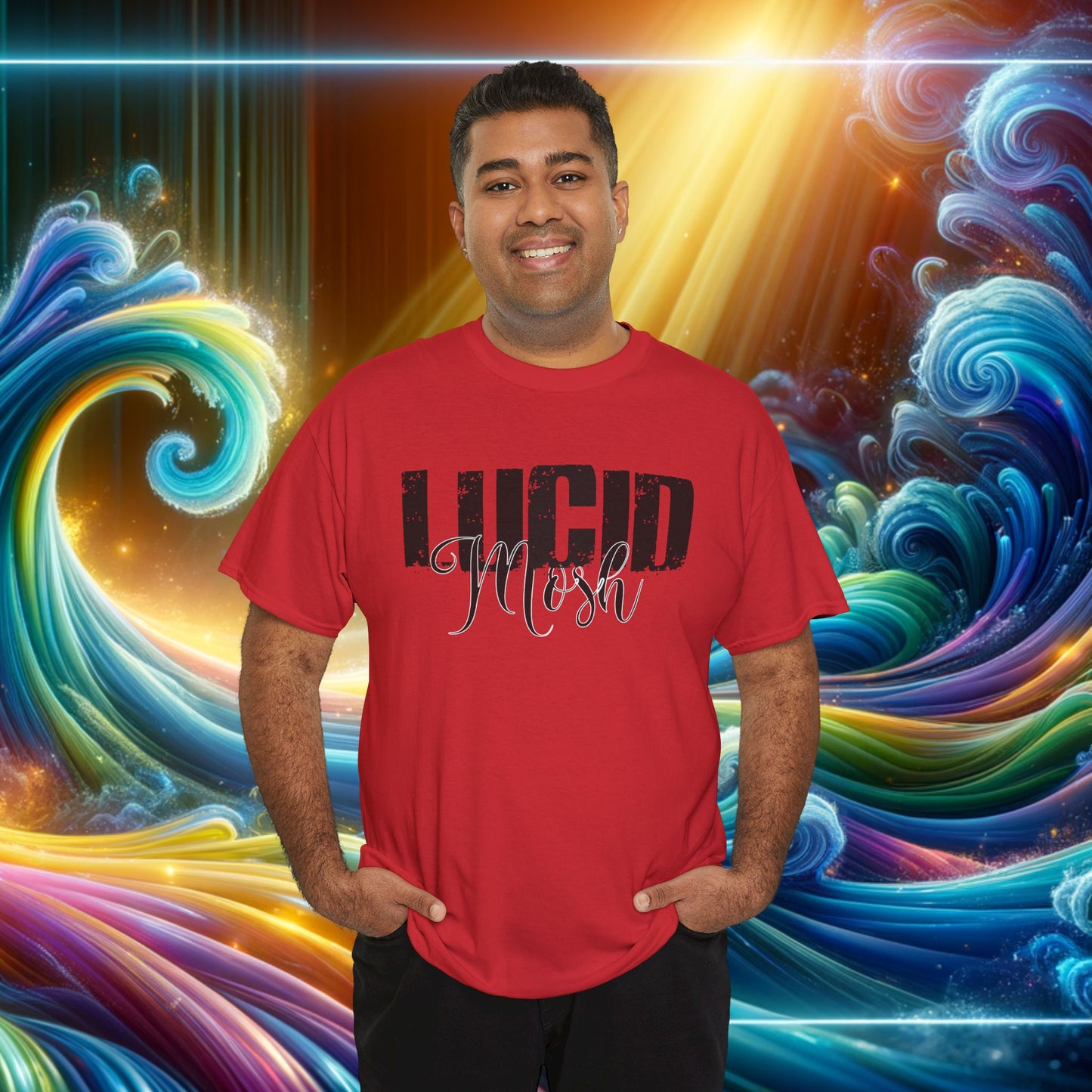 LUCID MOSh, STOMP Unisex Durable Comfy Cotton Tee