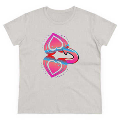 BTLmaui Logo Design Women's Cotton Tee: A Comfortable And Stylish Surf T-Shirt for the Ladies