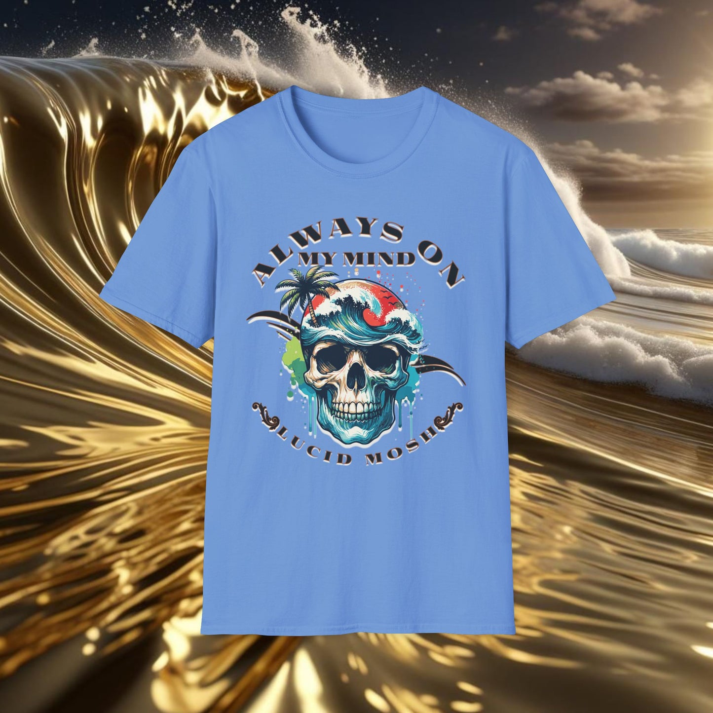 Always On My Mind, Surf T-Shirt by LUCID MOSH