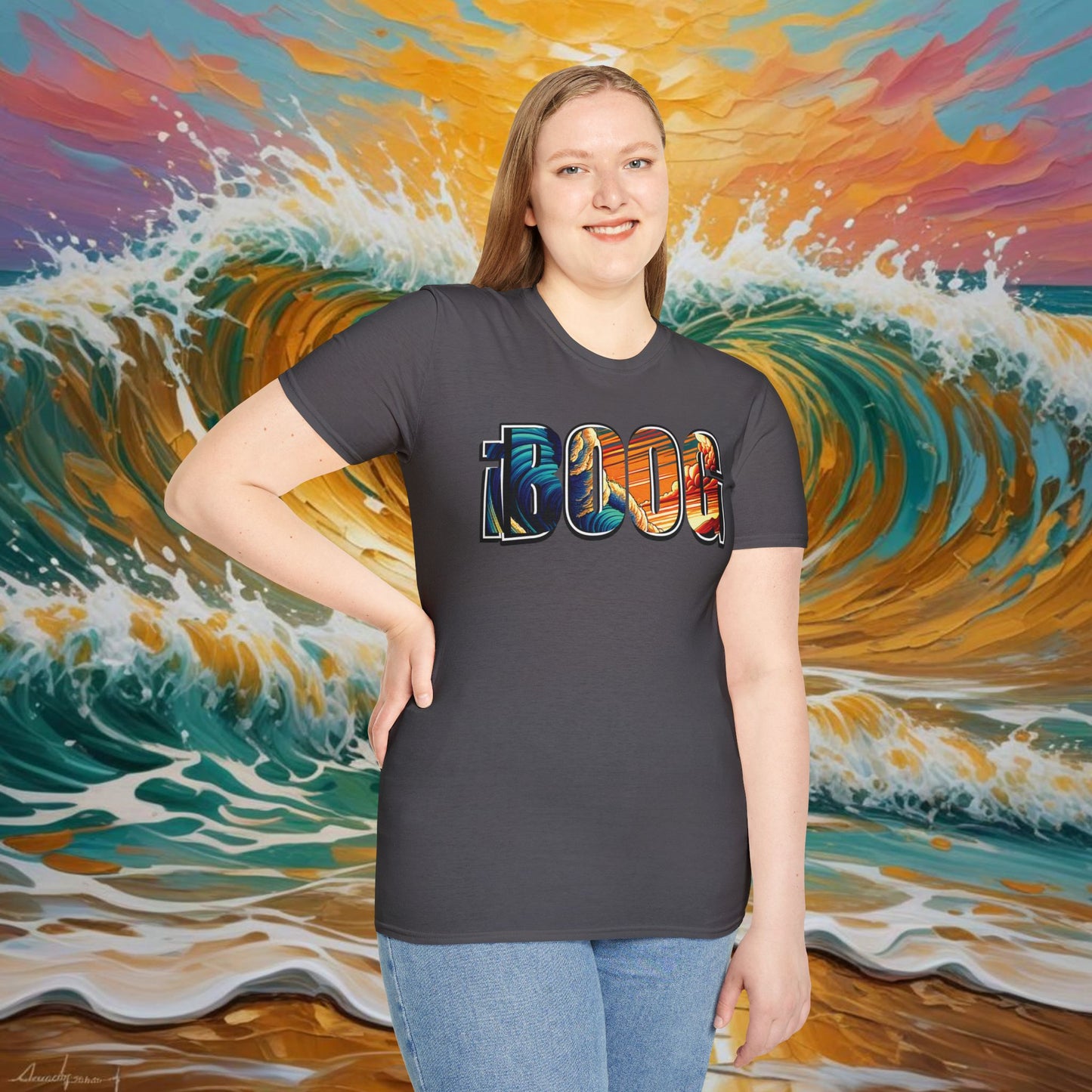 iBOOG Bodyboard Design Logo Soft Style Tee: Soft Stylish and Comfort All in One