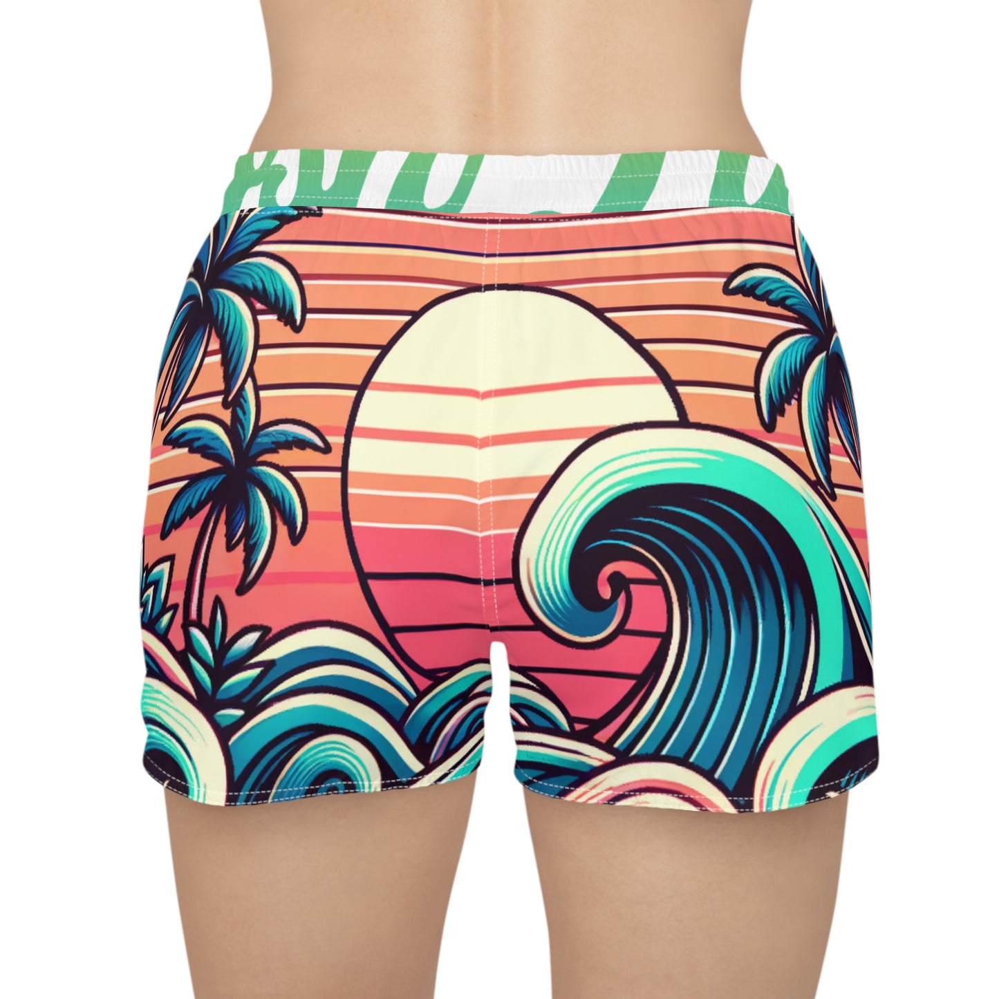 Shorts for Casual Times | Retro Sunset Shorts | LUCID MOSh