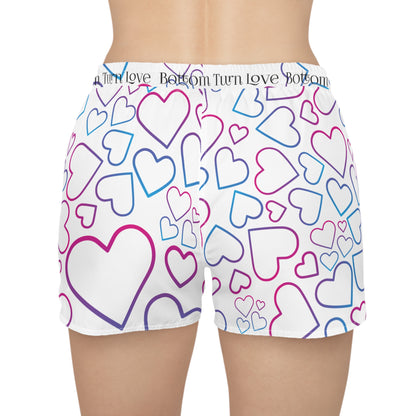 Beach to Street Style: Hearts of Color Shorts for Women by BTLmaui