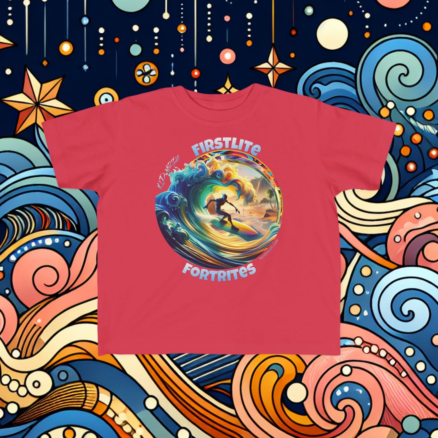 A Fine Tee for a Little Surfers: "Firstlite Fortrites" KIDS MOSh, LUCID MOSh