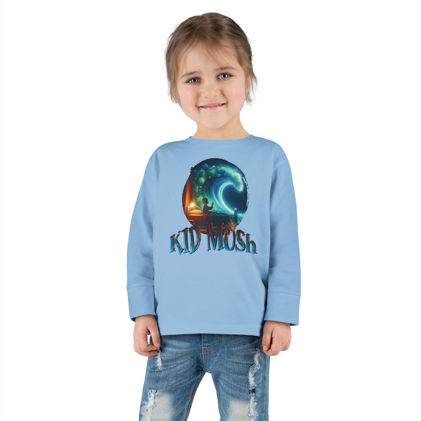 Share the Surf Stoked: Pray For Surf, Toddler Long Sleeve by LUCID MOSh