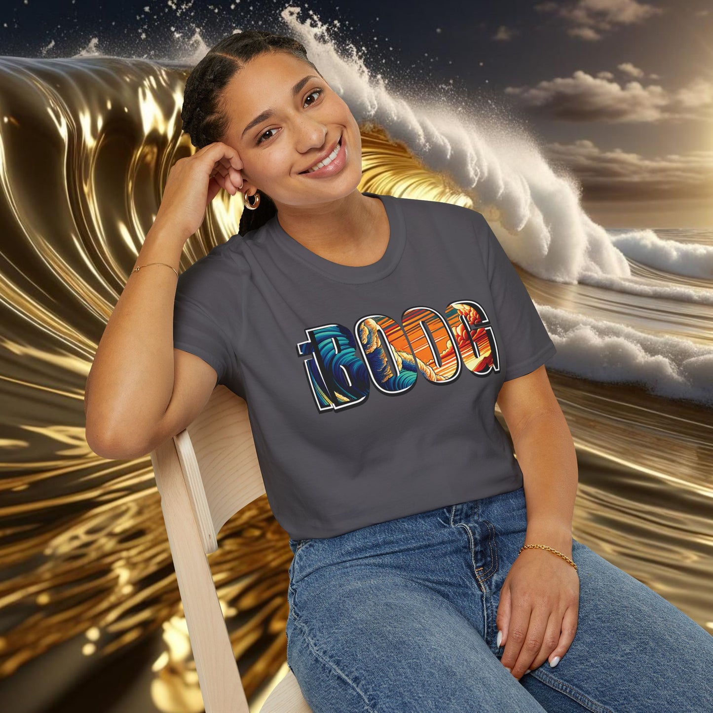 iBOOG Bodyboard Design Logo Soft Style Tee: Soft Stylish and Comfort All in One