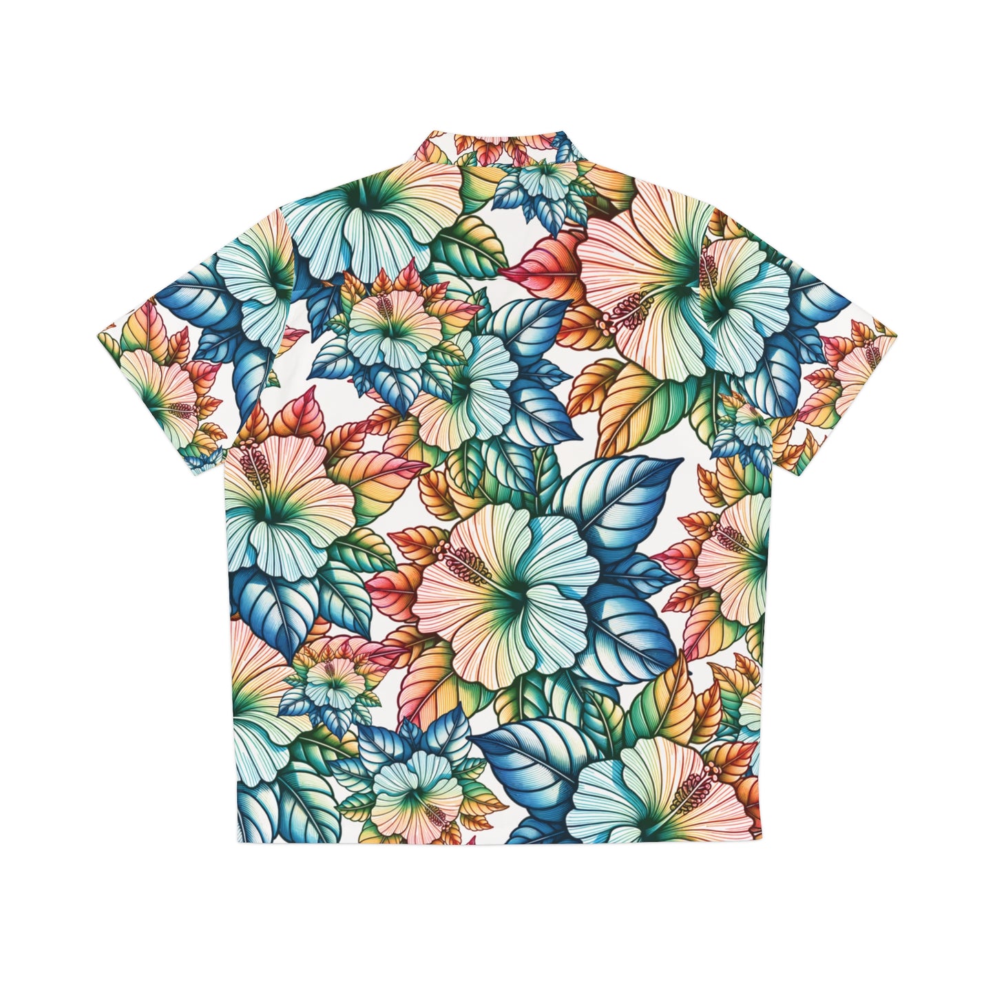 The Rainbow Hibiscus Aloha Shirt by LUCID MOSh