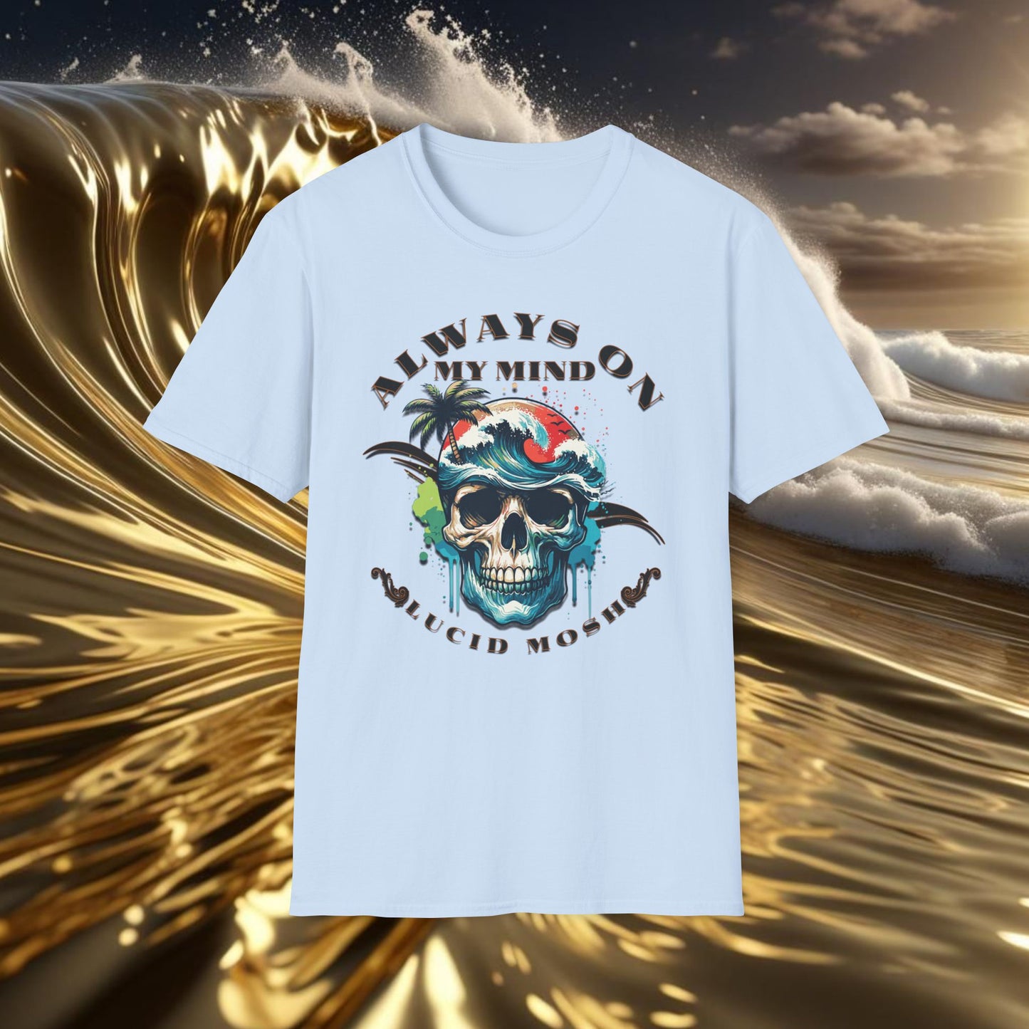 Always On My Mind, Surf T-Shirt by LUCID MOSH