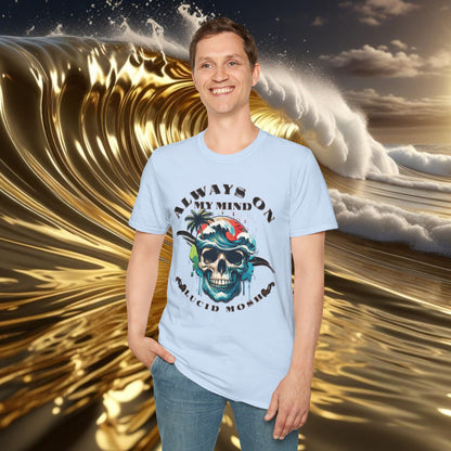 Always On My Mind, Surf T-Shirt by LUCID MOSH