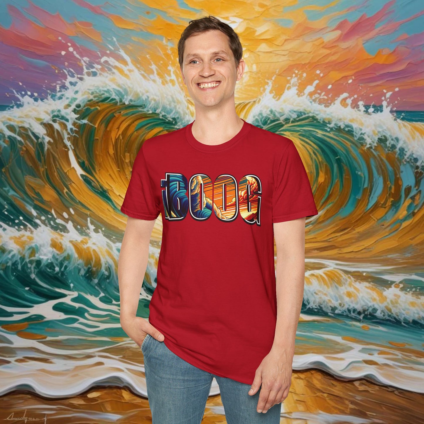 iBOOG Bodyboard Design Logo Soft Style Tee: Soft Stylish and Comfort All in One