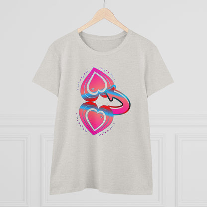 BTLmaui Logo Design Women's Cotton Tee: A Comfortable And Stylish Surf T-Shirt for the Ladies