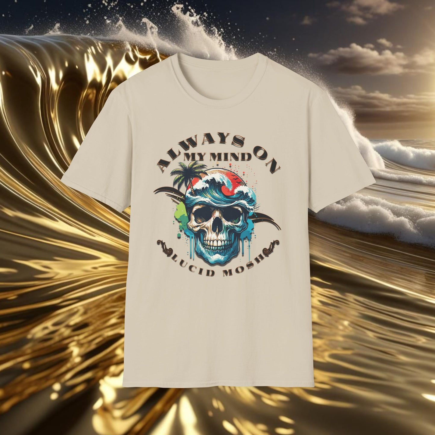 Always On My Mind, Surf T-Shirt by LUCID MOSH