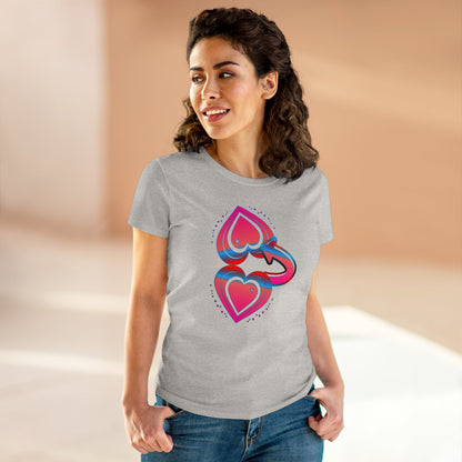 BTLmaui Logo Design Women's Cotton Tee: A Comfortable And Stylish Surf T-Shirt for the Ladies