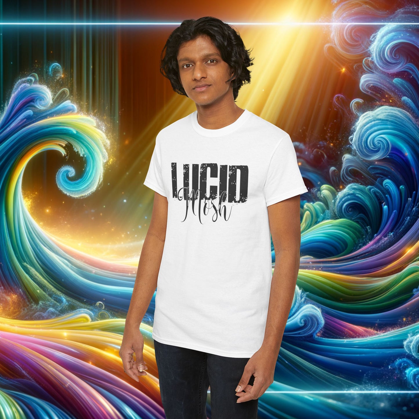 LUCID MOSh, STOMP Unisex Durable Comfy Cotton Tee