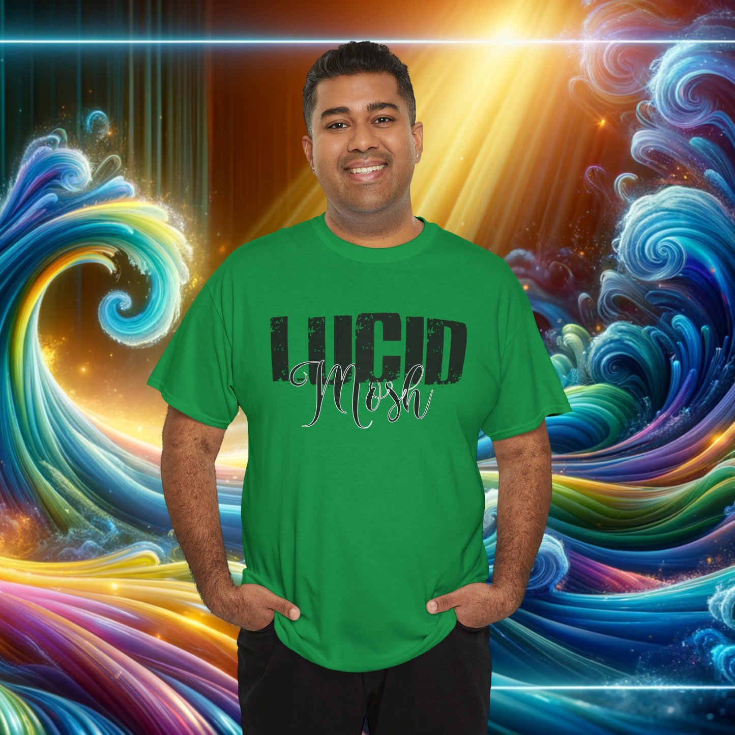 LUCID MOSh, STOMP Unisex Durable Comfy Cotton Tee