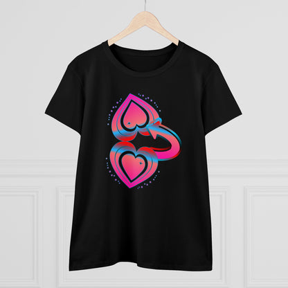 BTLmaui Logo Design Women's Cotton Tee: A Comfortable And Stylish Surf T-Shirt for the Ladies