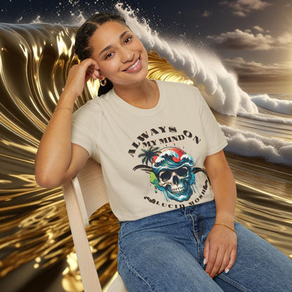 Always On My Mind, Surf T-Shirt by LUCID MOSH