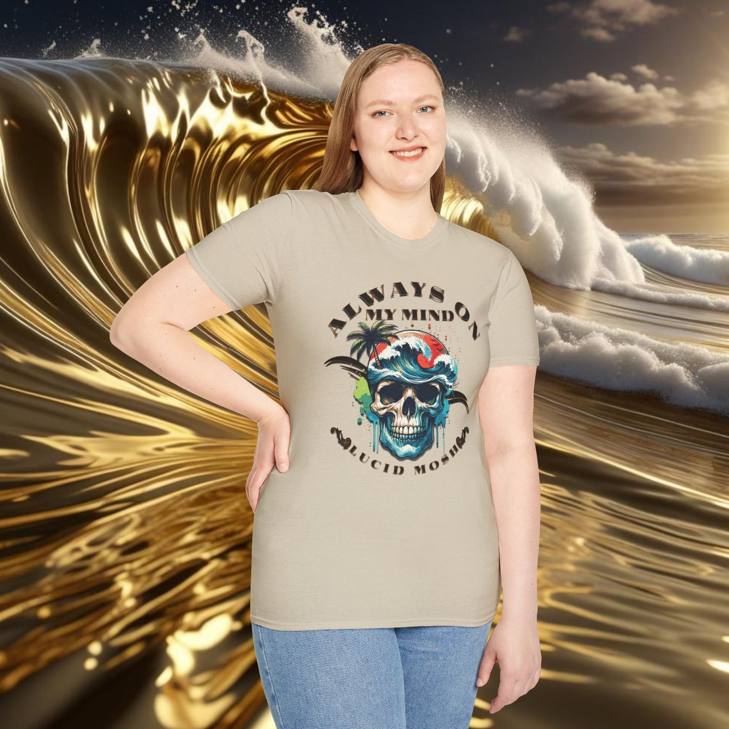 Always On My Mind, Surf T-Shirt by LUCID MOSH