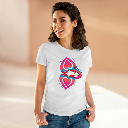 BTLmaui Logo Design Women's Cotton Tee: A Comfortable And Stylish Surf T-Shirt for the Ladies