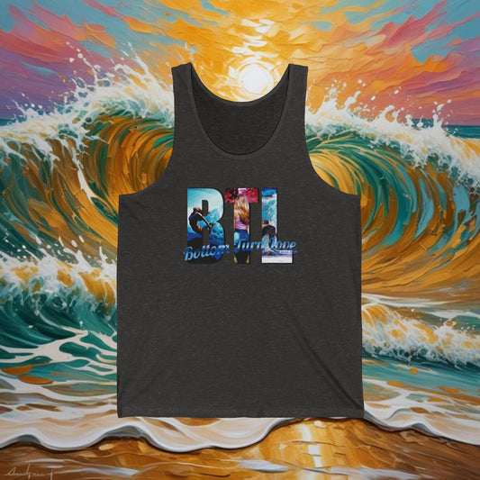 BTL Logo Print Tank Top: A Surf Statement