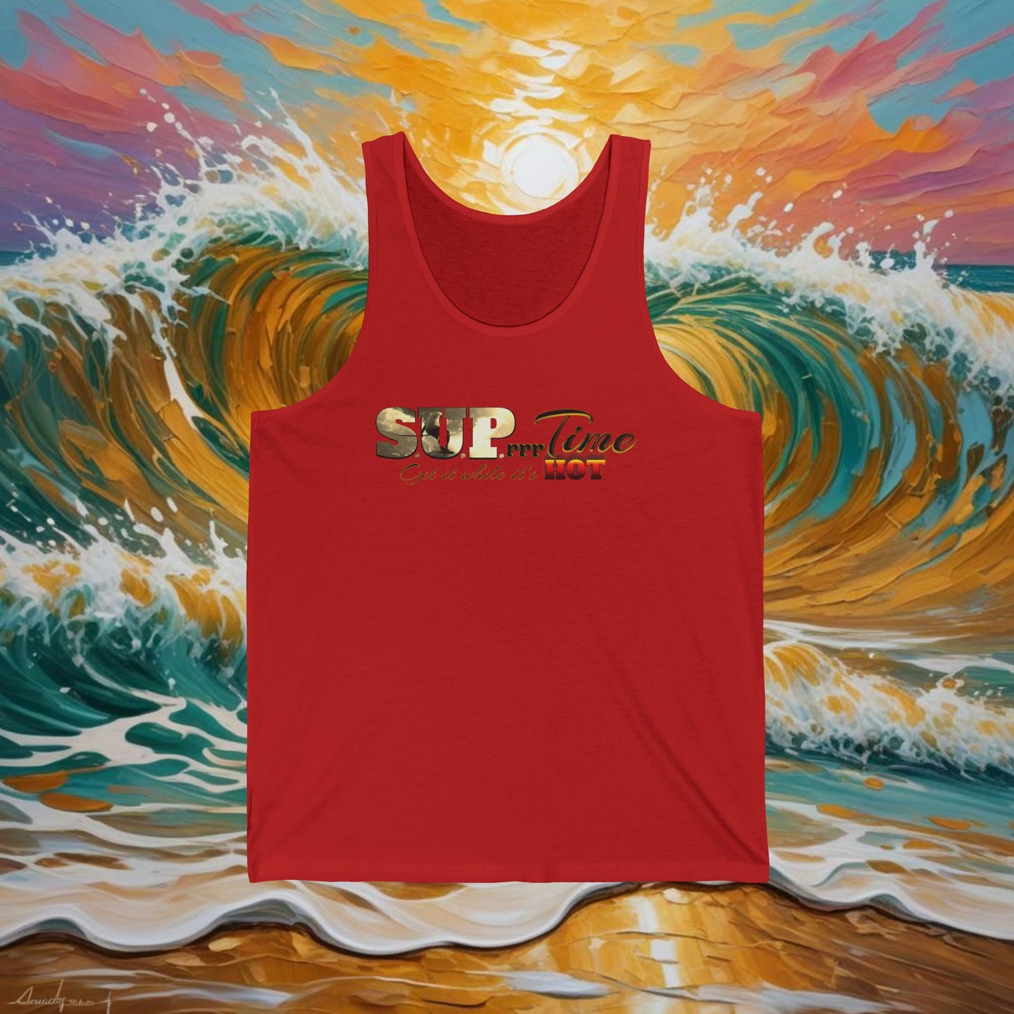 Get It While It's Hot: Standup Paddle Logo Tank Top