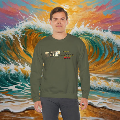 SUPrrrTime Crewneck Sweatshirt: Paddle Surf Clothing for All Seasons