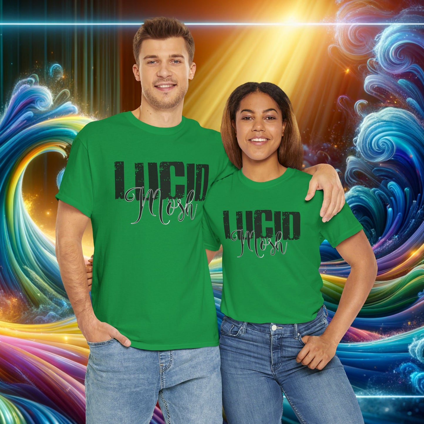 LUCID MOSh, STOMP Unisex Durable Comfy Cotton Tee