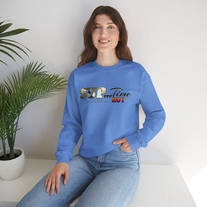 SUPrrrTime Crewneck Sweatshirt: Paddle Surf Clothing for All Seasons