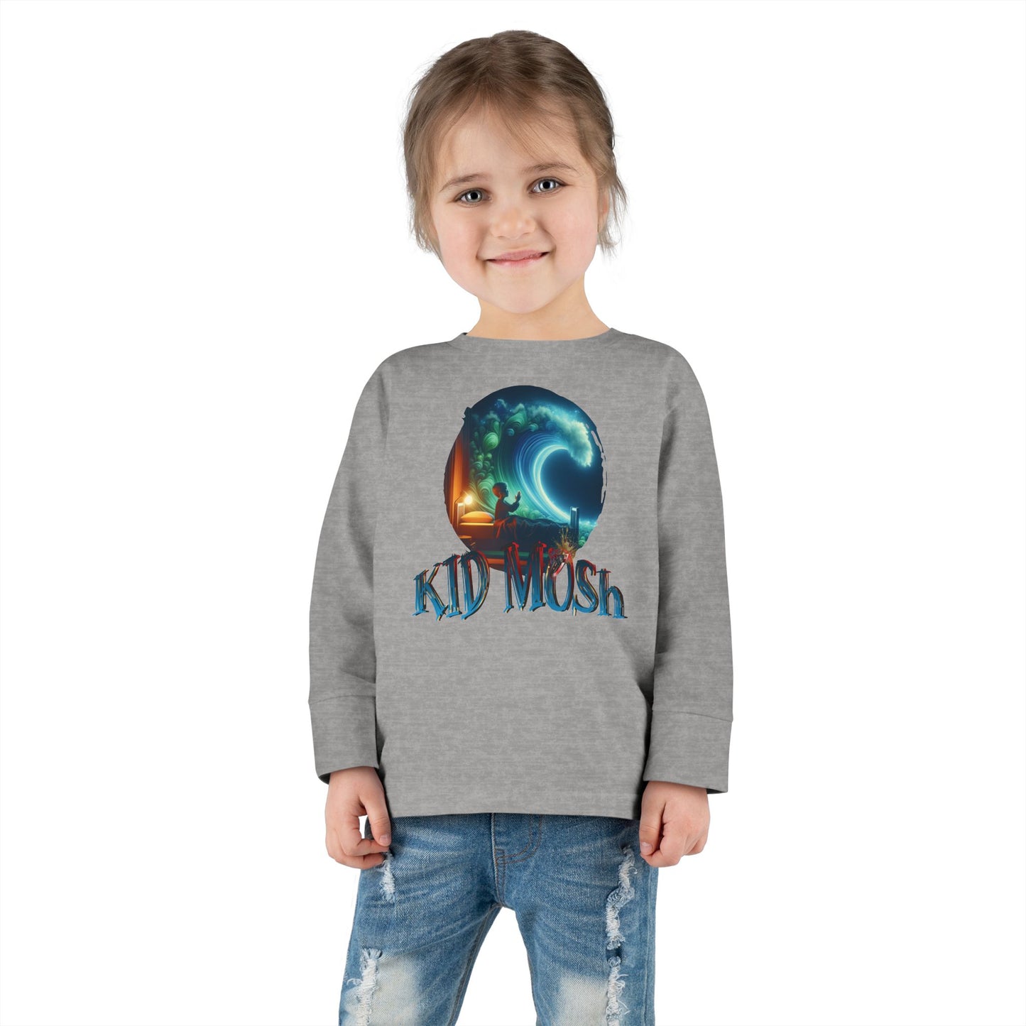 Share the Surf Stoked: Pray For Surf, Toddler Long Sleeve by LUCID MOSh