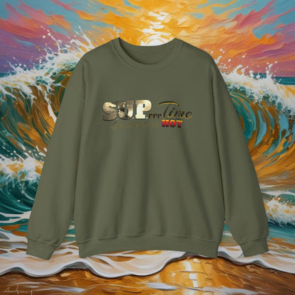 SUPrrrTime Crewneck Sweatshirt: Paddle Surf Clothing for All Seasons