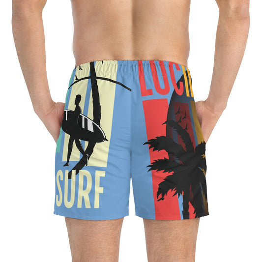 Casual Shorts- LUCID MOSh "Time to Surf"